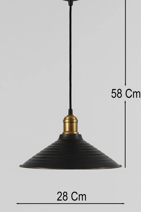 Opviq BK046 Lámpara de araña negra con altura ajustable